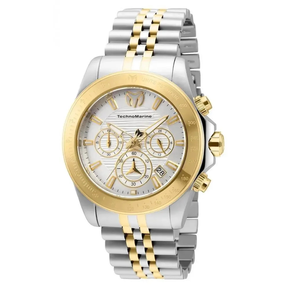 NWT TechnoMarine TM-219020 Manta | Chronograph | Silver | Men's Watch